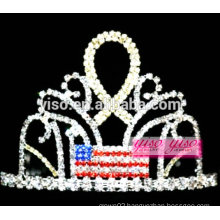 newest ribbon hair decorations rhinestone jewelry tiaras